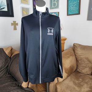 Under Armour Track Jacket Performance Men's Full Zip Black Size Large